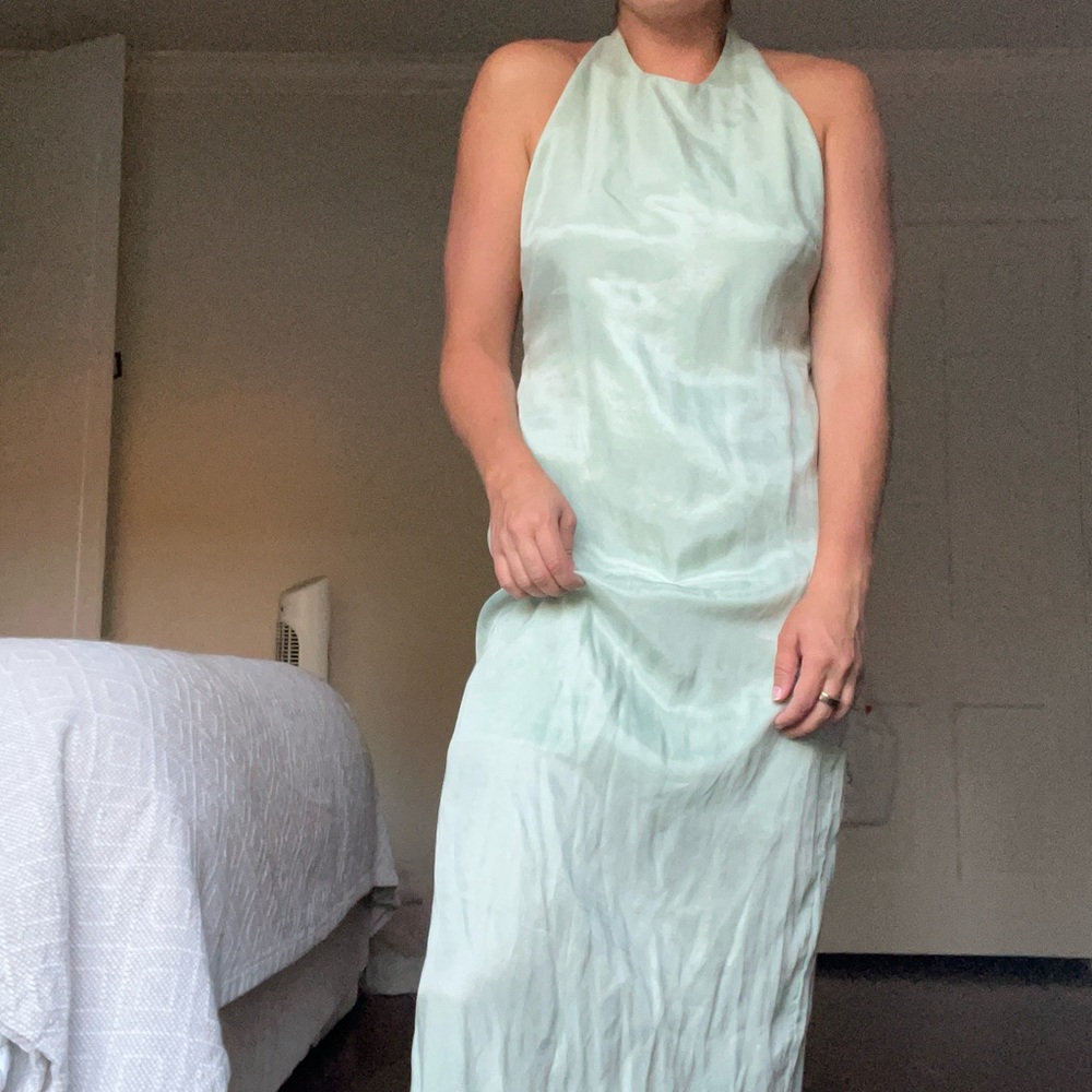 H&M Mint Green Halter Dress